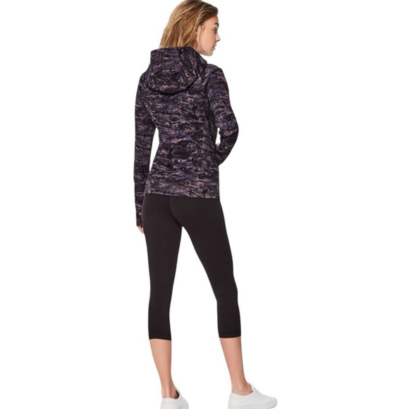 Lululemon Scuba Hoodie IV Size 6 Rip Wave Purple Full Zip Athleisure Fleece - Picture 4 of 16